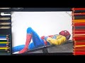 Drawing SPIDERMAN ( Tom Holland ) | Spiderman Homecoming