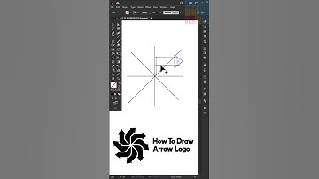 How to draw modern arrow logo in adobe illustrator