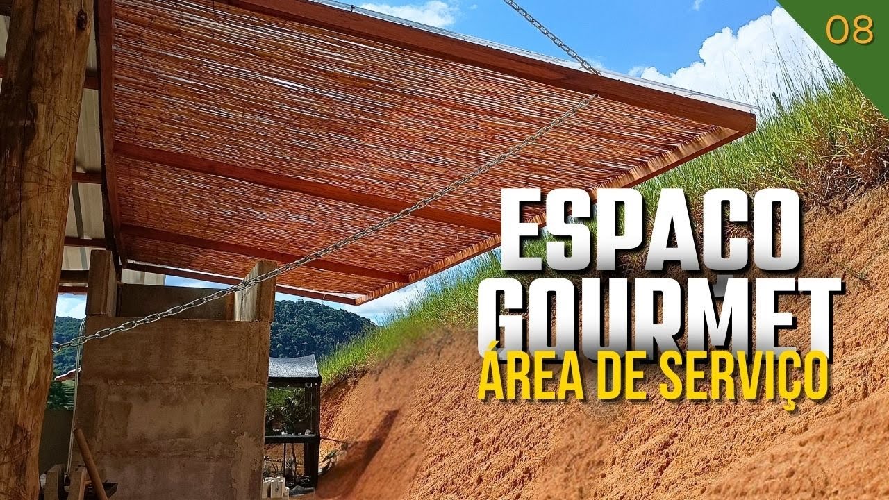 Construção ESPAÇO GOURMET | Telhado da área de serviço - YouTube