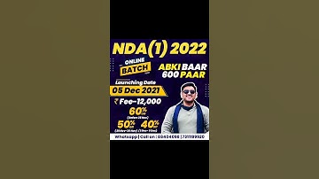 NDA New Batch Starting In MJS | NDA 2022 Batch Starting | mjs | Mjs Defence Academy | Mjs | #shorts