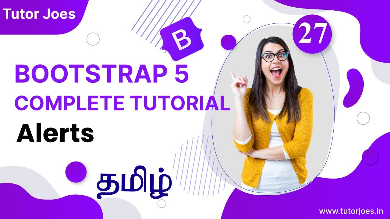 Alert in Bootstrap | Bootstrap 5.3 in Tamil | Tutor Joes - YouTube