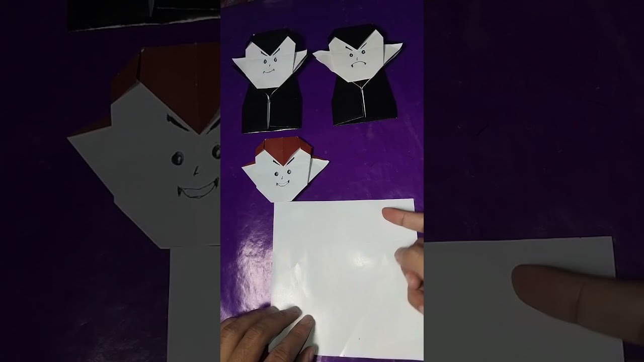 ORIGAMI VAMPIRE | How To Make Vampire From Origami | Tutorial Origami Vampire! 
