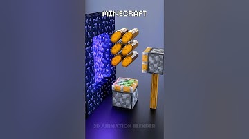 Minecraft Vs Real Life in the Nether 🔥🔥🔥#blender3d #3dart #3danimation #minecraft