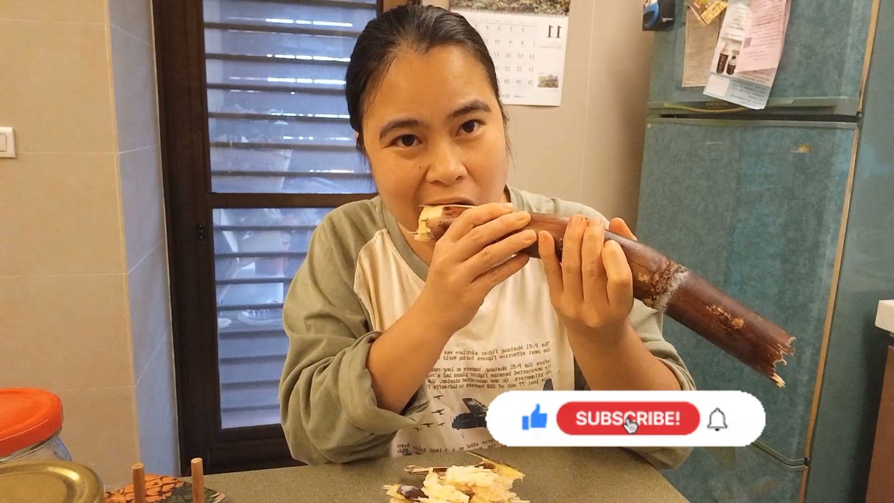 How to eat sugar cane stick YouTube