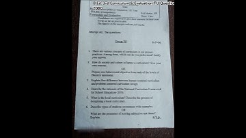 #bed 3rd 2080 #curriculum & #evaluation (Ed. 431 Compulsory) #question #paper #tu #exam #shorts