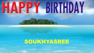 Soukhyasree   Card Tarjeta - Happy Birthday