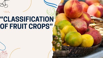 Classification of Fruit Crops | Fundamentals of Horticulture Lecture