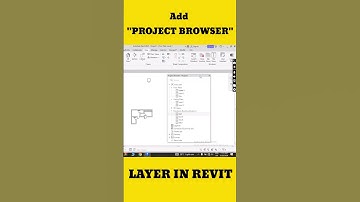 Add PROJECT BROWSER Layer In Revit #revit #architecture #deepakverma