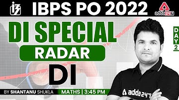 IBPS PO 2022 | IBPS PO RADAR DI by Shantanu Shukla