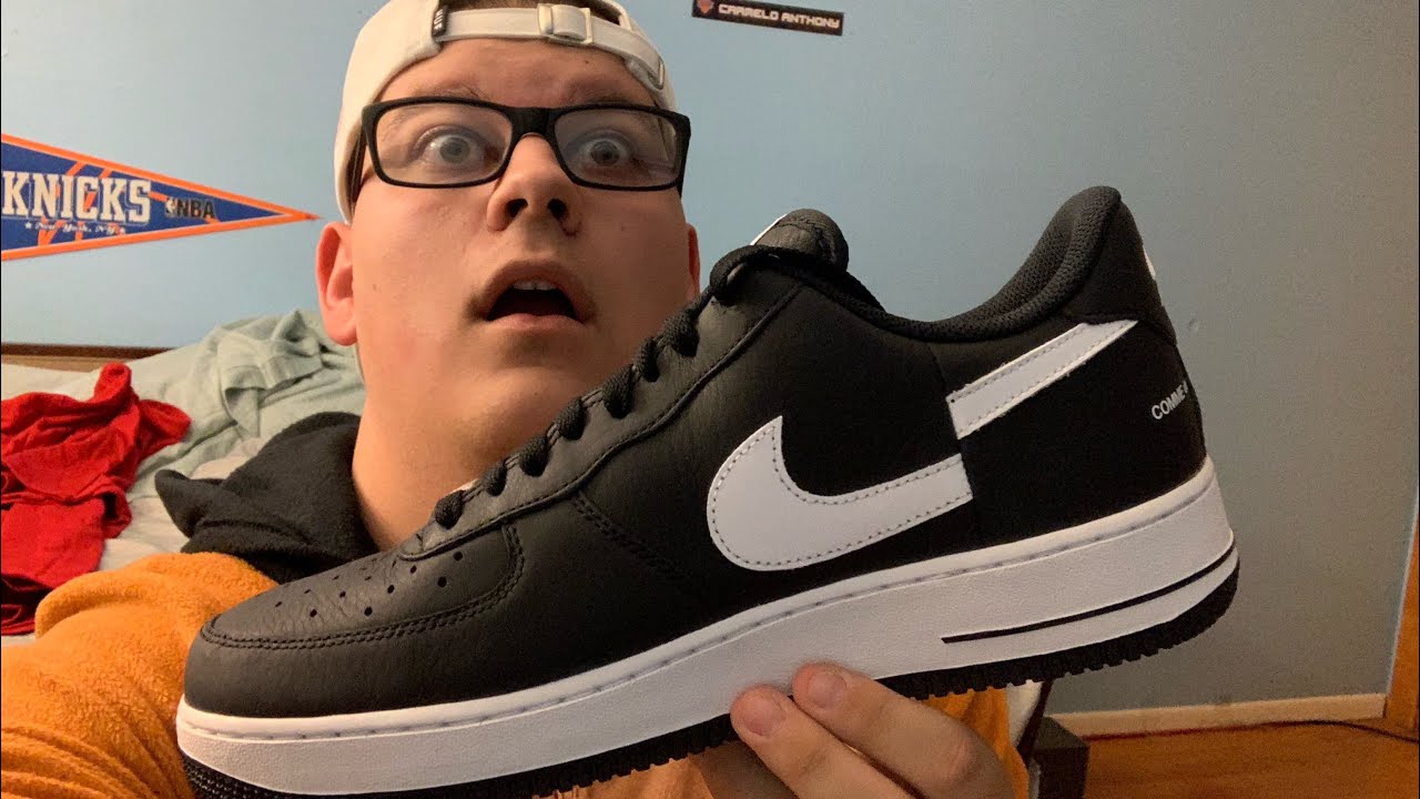 SUPREME CDG NIKE AIR FORCE 1 UNBOXING - YouTube