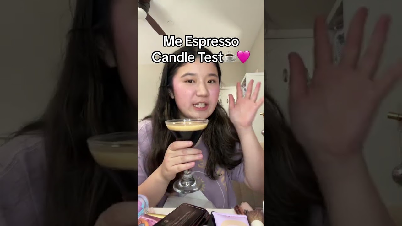 Espresso martini candle😭🩷 it smells so good and is the CUTEST  