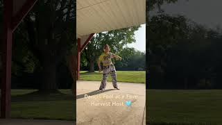 Dance Party at Fun Harvest Host 🩵 #rvlife #harvesthosts #nomadlife #offgrid #fyp