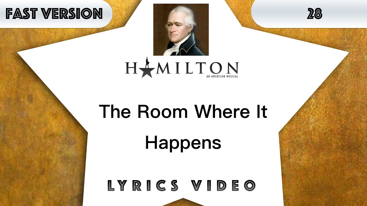 I reviewed the comments before I bought these. hamilton the room where it h...