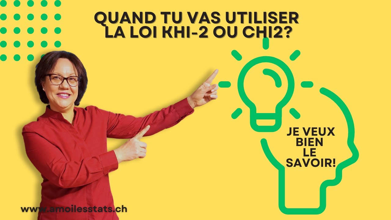Quand utilise-t-on la loi du Khi-2 (Chi²)