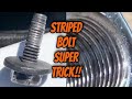 Stripped Bolt/Cross Threaded Bolt Hole SUPER HACK! Fix Almost Any Stripped Bolt Hole!