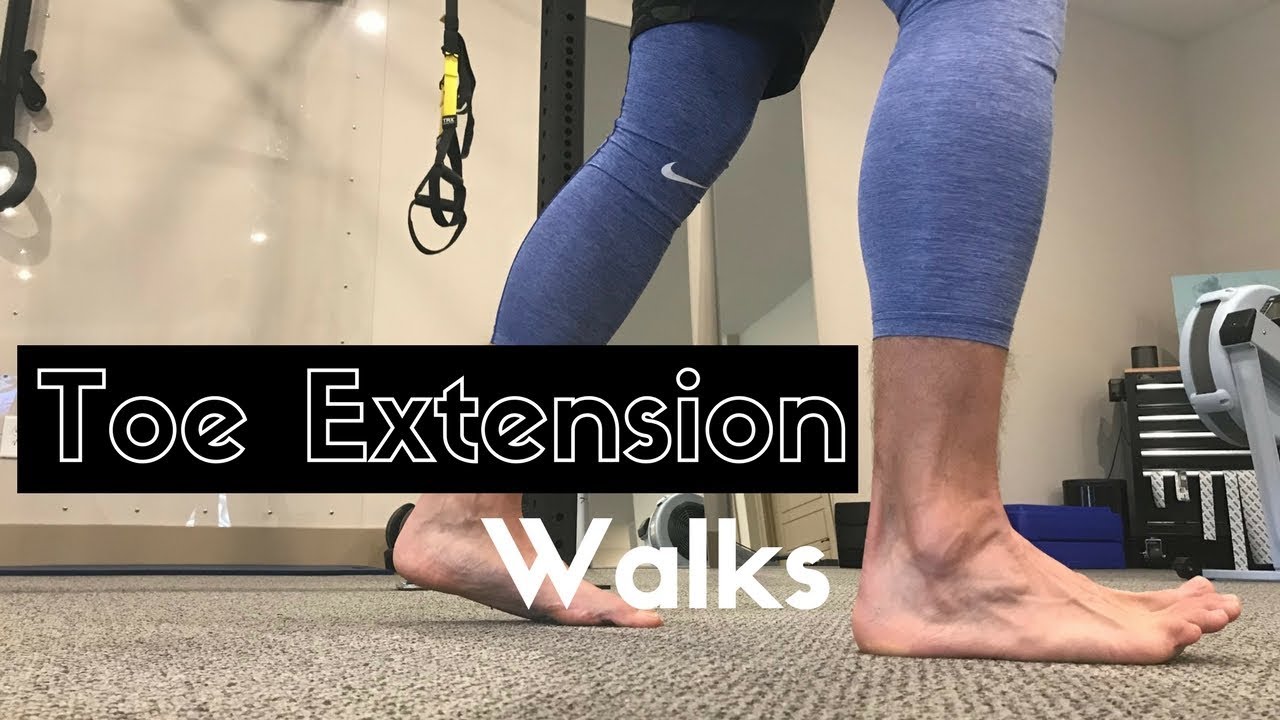 Toe Extension Walks -- Reduce Impact When Running - YouTube