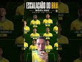 CONFIRA A PROVÁVEL ESCALAÇÃO DO BRASIL CONTRA O HAITI, DA PARTIDA DE HOJE PELO GRUPO C, 2° RODADA.🇧🇷