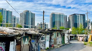 [4K] 서울 판자촌 강남 개포동 구룡마을 산책 Korea Seoul Gangnam Guryong Village Gaepo-dong walk