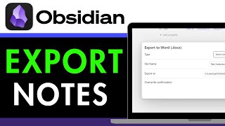 How To Export Obsidian Notes 2025 (QUICK GUIDE)