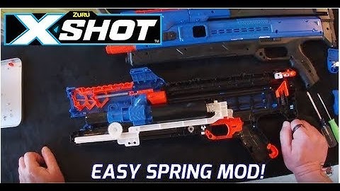 X-SHOT CHAOS ORBIT 10 kg Spring Mod Guide! Easy to install! Is 10 kg powerful enough?