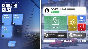 Custom FiveM Character selector & pause menu | HTNetwork