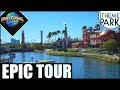 Universal orlando resort 4k tour universal studios islands of adventure volcano bay  citywalk