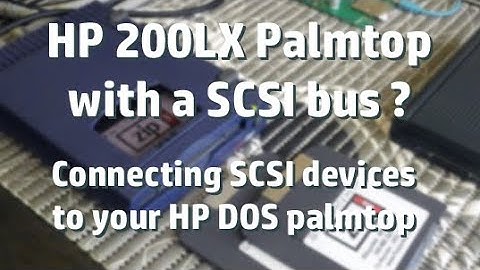 HP 200LX: Connecting SCSI devices to your Palmtop part 1 of 2