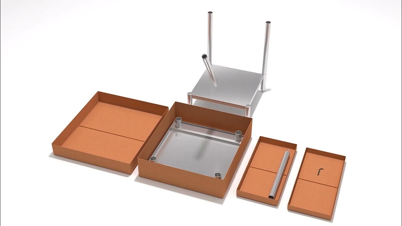 All Welded Stainless Steel KnockDown Table Assembly Instructions YouTube