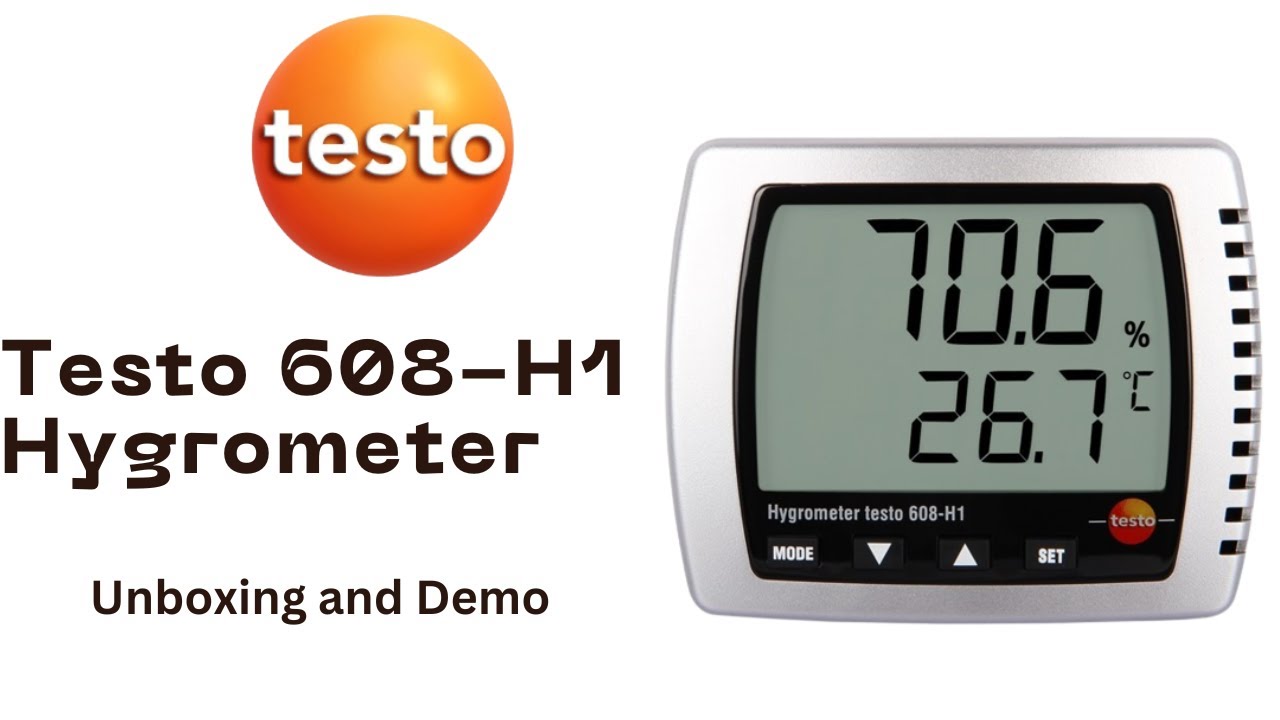 Testo 608H1 Hygrometer / Digital Hygrometer / TESTO Hygrometer / Accurate Hygrometer YouTube