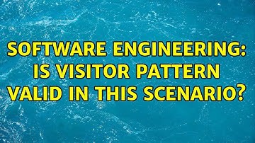 Software Engineering: Is Visitor Pattern valid in this scenario? (4 Solutions!!)