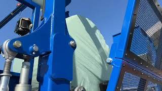 Check out our flexus balasystem up close as it wraps a bale
