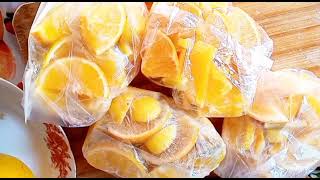 طريقة تخزين البرتقال ‼️ويحتفظ باللون والشكل بالسنه كامله لو مش مصدقه شوفى الفيديو ?