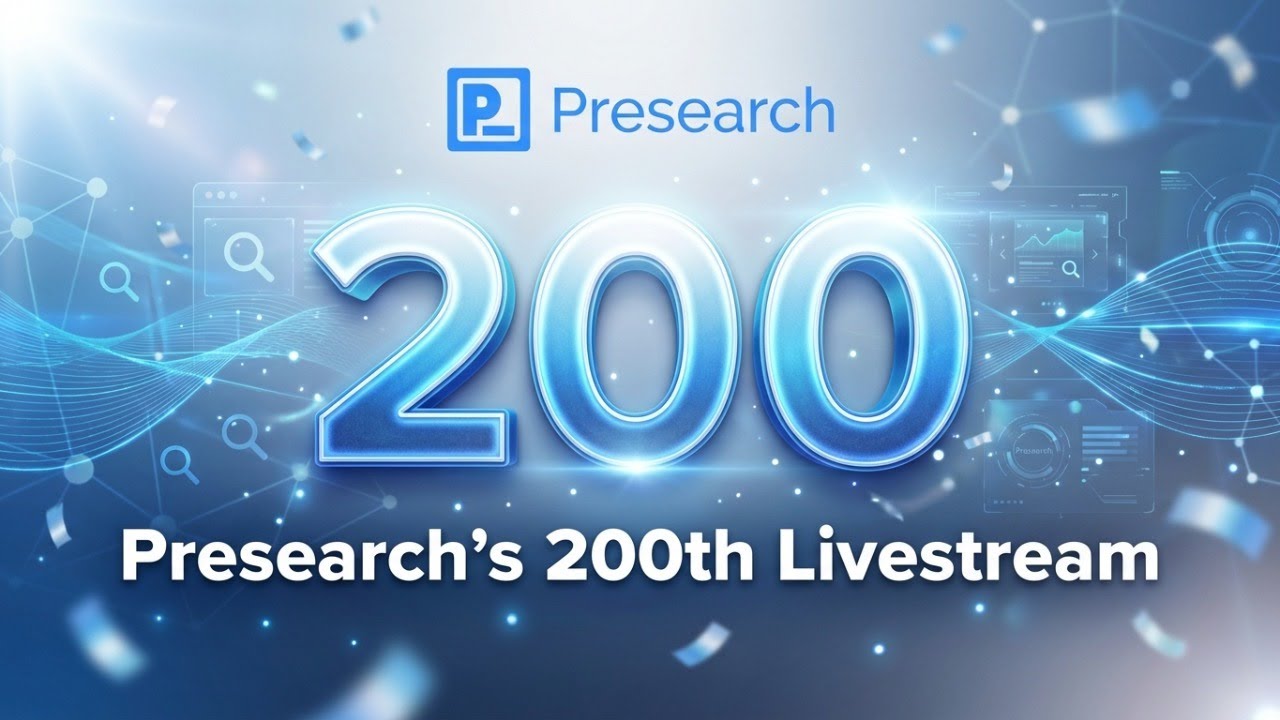 Presearch's 200th News Update Livestream | 2 Years of Building the Decentralized Search Engine 📱