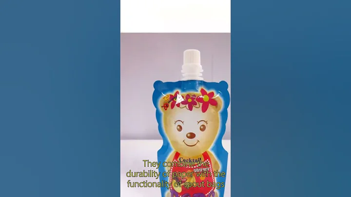 plastic screw cap pouch,transparent liquid spout pouch