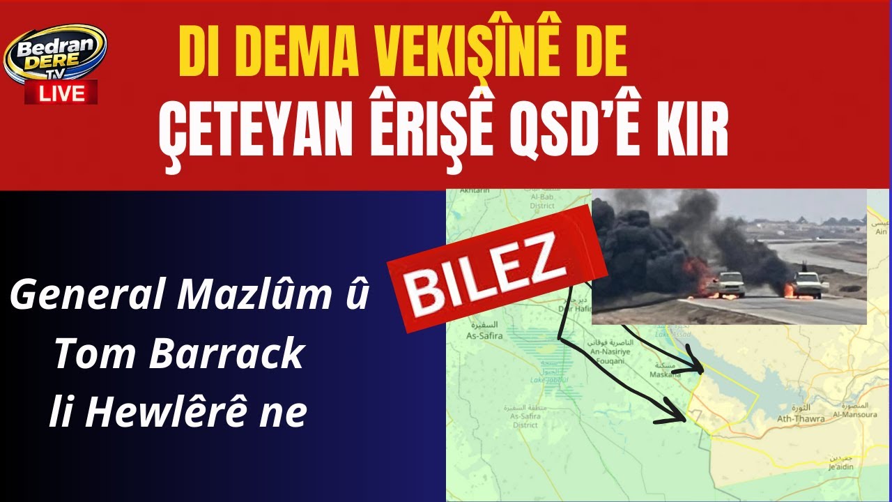 Di vekişînê de, Çeteyan êriş kir QSDê bersiv da
