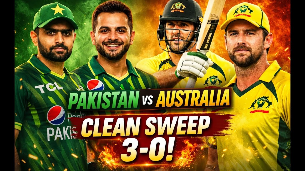Pakistan vs Australia 🏏  111 runs ki dominant win! 🔥  3rd T20i bhi Pakistan ke naam