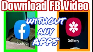 How to upload/download videos from FACEBOOK to your GALLERY? screenshot 2