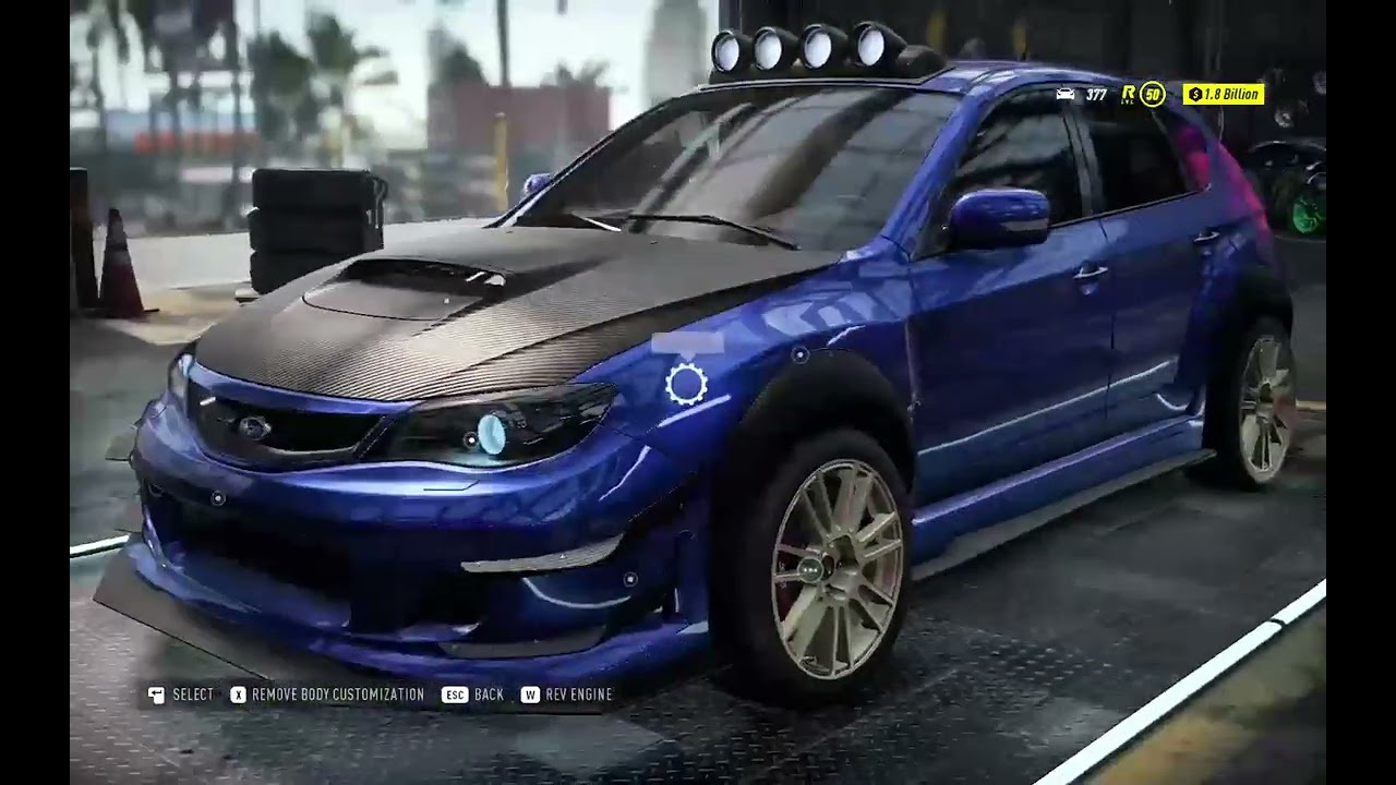SUBARU IMPREZA WRX STI BUILD AND GAMEPLAY NEED FOR SPEED HEAT!