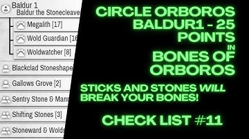 Hordes Army List - Circle Orboros - Bones of Orboros with Baldur1 - STICKS AND STONES!!!