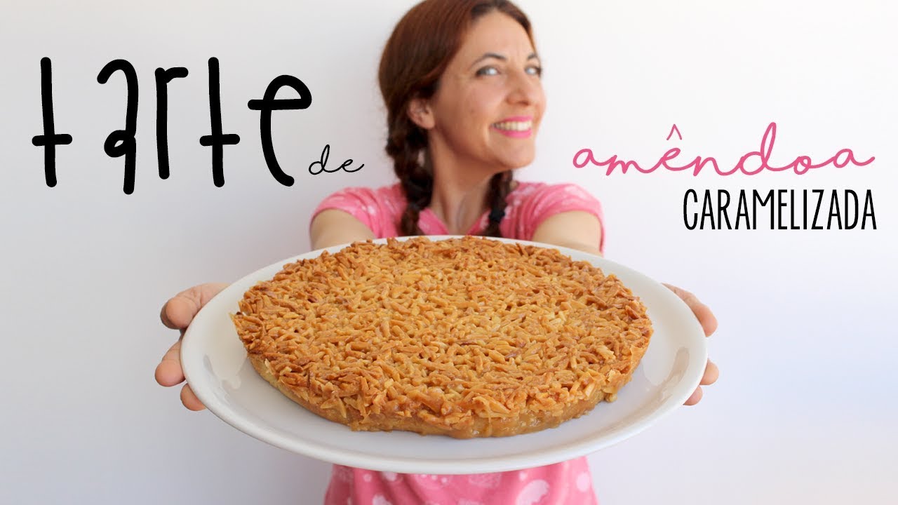 Tarte de amêndoa caramelizada