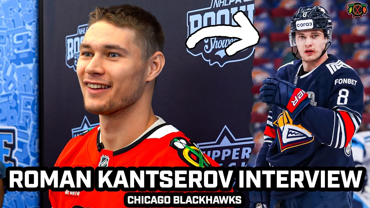 Roman Kantserov Meets the Media: What Will He Bring to the Chicago Blackhawks This Season?