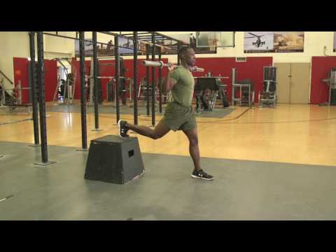 U.S. Marine Corps Fitness - Barbell Bulgarian Split Squat