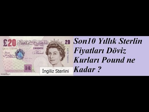 Son10 Yıllık Sterlin Fiyatları Döviz Kurları Pound ne Kadar ?