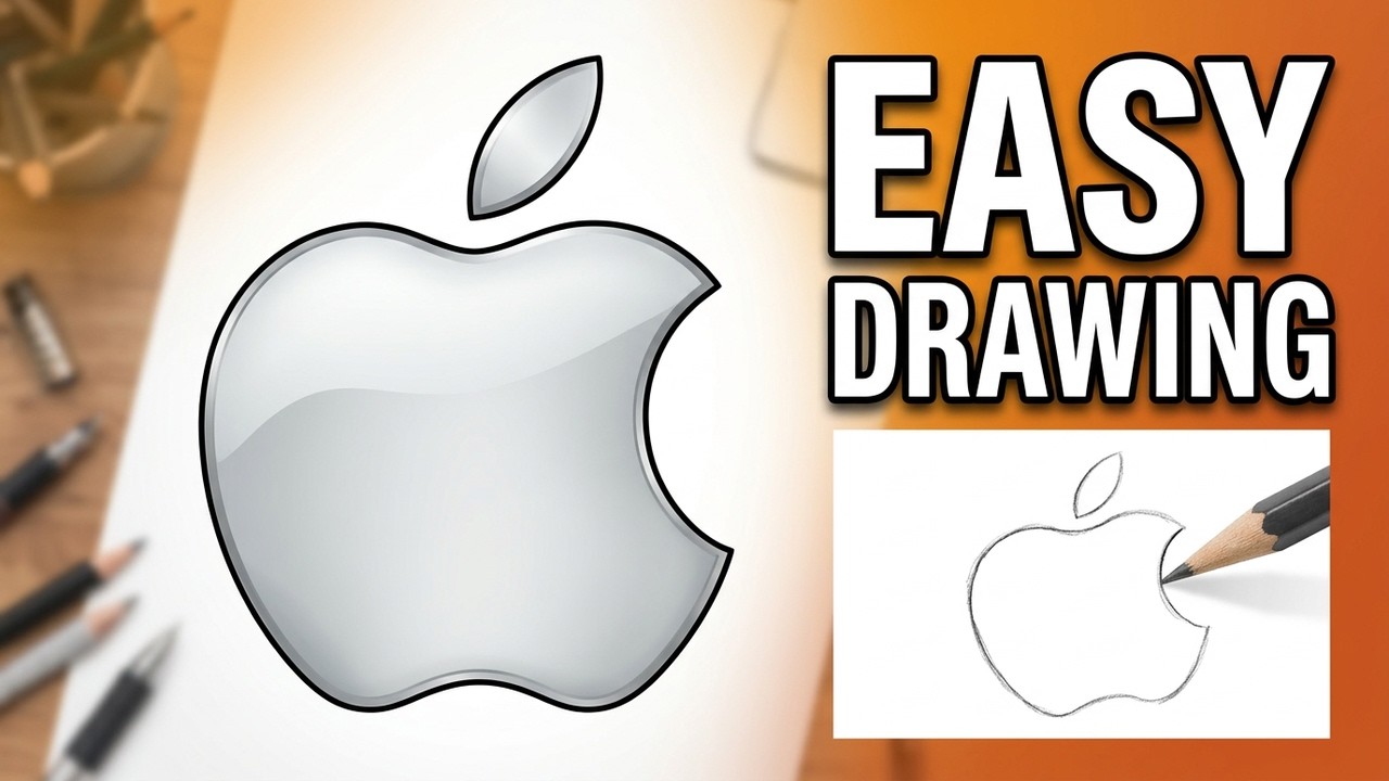 How to Draw the Apple Logo (Step by Step) | Logo Apple Drawing - YouTube