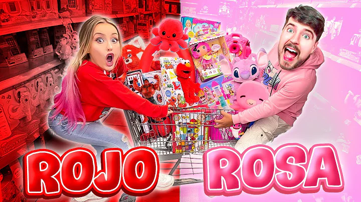 24 HORAS COMPRANDO TODO ROJO Y ROSADO !!  | Katie ...