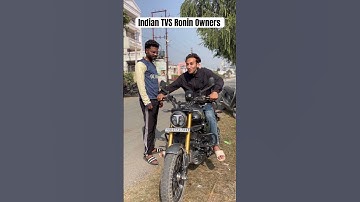 Indian TVS Ronin Owners #tvs #ronin #bikelover #funnyshorts