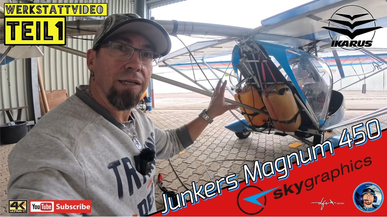 Meine Rettung ist fällig 🤷‍♂️ Junkers Magnum 450 #junkers #ultraleichtflugzeug #wartung 