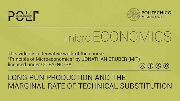 Long Run Production and the Marginal Rate of ... (derived from video lecture by Jonathan Gruber)