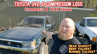 Toyota 3.0 No Compression  Let's Tear it Down| Head Gasket, Bent Valves or Burned Valves?