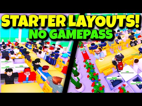 [Lvl 1 - 30] The STARTER And BEGINNER Layouts You Need (NO GAMEPASS)! My Restaurant Roblox